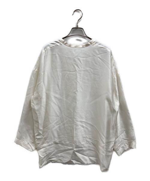 BLAMINK（ブラミンク）BLAMINK (ブラミンク) シルクブラウス ホワイト サイズ:不明（実寸参照）の古着・服飾アイテム