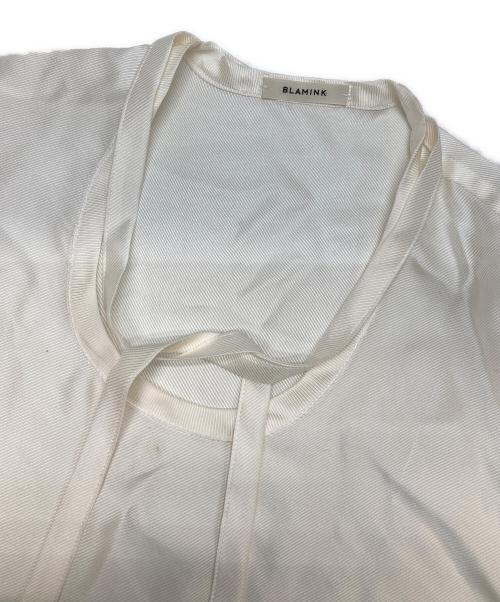BLAMINK（ブラミンク）BLAMINK (ブラミンク) シルクブラウス ホワイト サイズ:不明（実寸参照）の古着・服飾アイテム