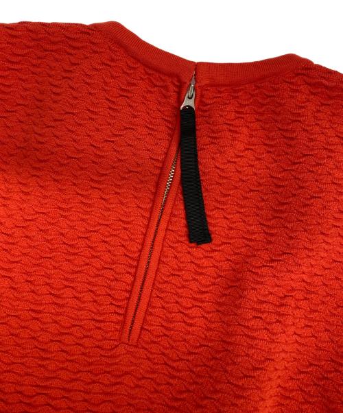 LANVIN en Bleu（ランバンオンブルー）LANVIN en Bleu (ランバンオンブルー) ランバンオンブルー ジャガード レッド サイズ:38の古着・服飾アイテム