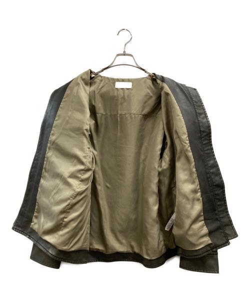 SLY（スライ）SLY (スライ) VINTAGE BOXY F/LEATHER ジャケット カーキ サイズ:FREEの古着・服飾アイテム