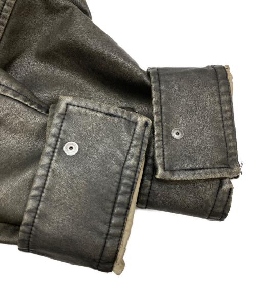 SLY（スライ）SLY (スライ) VINTAGE BOXY F/LEATHER ジャケット カーキ サイズ:FREEの古着・服飾アイテム