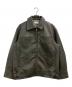 SLY（スライ）の古着「VINTAGE BOXY F/LEATHER ジャケット」｜カーキ
