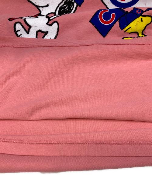 JOURNAL STANDARD relume（ジャーナルスタンダード レリューム）JOURNAL STANDARD relume (ジャーナルスタンダード レリューム) PEANUTS (ピーナッツ) 別注ベースボール プリントTシャツ ピンク サイズ:Mの古着・服飾アイテム