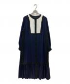 GRACE CLASSグレースクラス）の古着「切替ワンピース」｜ネイビー