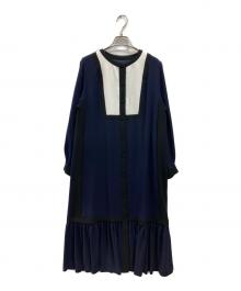 GRACE CLASS（グレースクラス）の古着「切替ワンピース」｜ネイビー