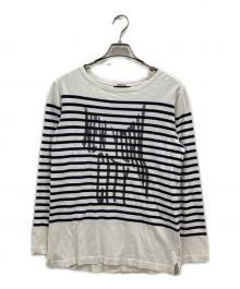 UNDERCOVER（アンダーカバー）の古着「NewYorkCityボーダーカットソー」｜ホワイト