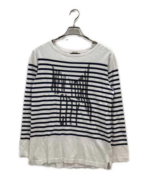 UNDERCOVER（アンダーカバー）UNDERCOVER (アンダーカバー) NewYorkCityボーダーカットソー ホワイト サイズ:Mの古着・服飾アイテム