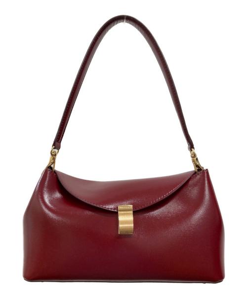 CHARLES & KEITH（チャールズアンドキース）CHARLES & KEITH (チャールズアンドキース) Wisteria メタリックアクセントショルダーバッグ レッドの古着・服飾アイテム