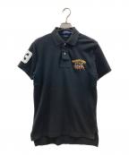 POLO RALPH LAURENポロ・ラルフローレン）の古着「刺繍入りポロシャツ」｜ブラック