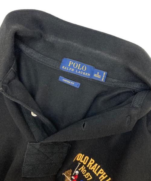 POLO RALPH LAUREN（ポロ・ラルフローレン）POLO RALPH LAUREN (ポロ・ラルフローレン) 刺繍入りポロシャツ ブラック サイズ:Sの古着・服飾アイテム