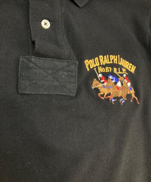 POLO RALPH LAUREN（ポロ・ラルフローレン）POLO RALPH LAUREN (ポロ・ラルフローレン) 刺繍入りポロシャツ ブラック サイズ:Sの古着・服飾アイテム