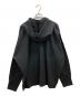 HOMME PLISSE ISSEY MIYAKE (オム プリッセ イッセイ ミヤケ) プリーツフード付きパーカー ブラック サイズ:2：30000円