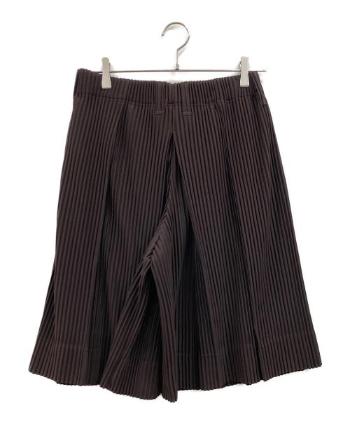 HOMME PLISSE ISSEY MIYAKE（オム プリッセ イッセイ ミヤケ）HOMME PLISSE ISSEY MIYAKE (オム プリッセ イッセイ ミヤケ) TAILORED PLEATS 2 EGG PLANT BLACK サイズ:3 未使用品の古着・服飾アイテム