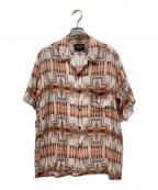 PENDLETONペンドルトン）の古着「BAYFLOW別注/Open Collar Shirt」｜レッド×アイボリー