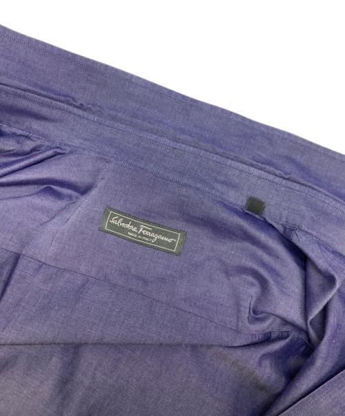 Salvatore Ferragamo（サルヴァトーレ フェラガモ）Salvatore Ferragamo (サルヴァトーレ フェラガモ) 長袖シャツ ネイビー サイズ:Lの古着・服飾アイテム