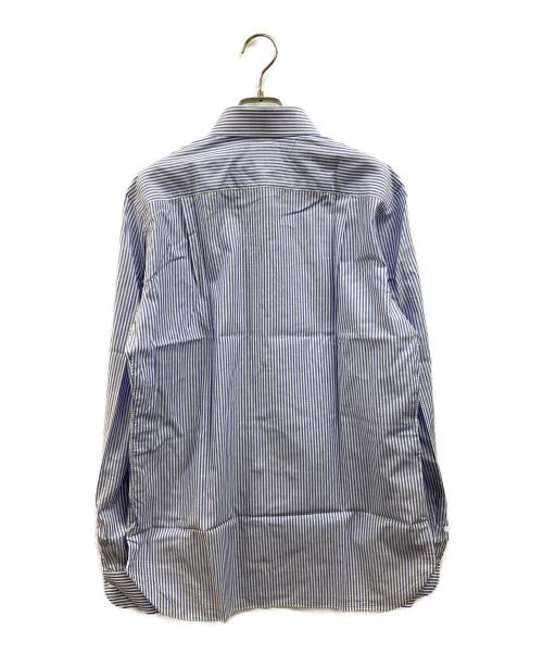 LUIGI BORRELLI（ルイジボレッリ）LUIGI BORRELLI (ルイジボレッリ) ストライプシャツ ブルー サイズ:40の古着・服飾アイテム