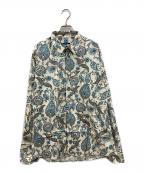 GUCCIグッチ）の古着「ペイズリー長袖シャツ」｜ベージュ