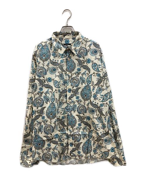 GUCCI（グッチ）GUCCI (グッチ) ペイズリー長袖シャツ ベージュ サイズ:43の古着・服飾アイテム