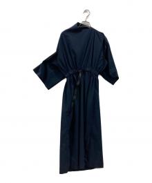 HYKE（ハイク）の古着「2WAY STRETCH ASYMMETRIC DRESS」｜ネイビー