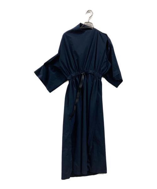 HYKE（ハイク）HYKE (ハイク) 2WAY STRETCH ASYMMETRIC DRESS ネイビー サイズ:Sの古着・服飾アイテム