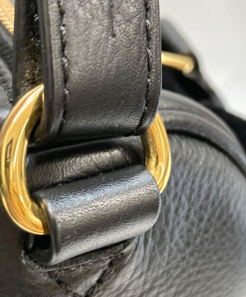 UGG（アグ）UGG (アグ) シープスキンミニボストンバッグ ブラックの古着・服飾アイテム
