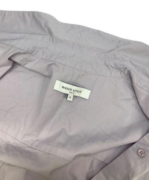 maison kitsune（メゾンキツネ）maison kitsune (メゾンキツネ) CROPPED BOXY SHIRT パープル サイズ:36の古着・服飾アイテム
