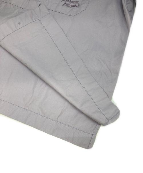 maison kitsune（メゾンキツネ）maison kitsune (メゾンキツネ) CROPPED BOXY SHIRT パープル サイズ:36の古着・服飾アイテム