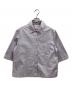 maison kitsune（メゾンキツネ）の古着「CROPPED BOXY SHIRT」｜パープル