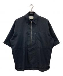 PUBLIC TOKYO（パブリックトウキョウ）の古着「ユーティリティハーフジップシャツ」｜ブラック