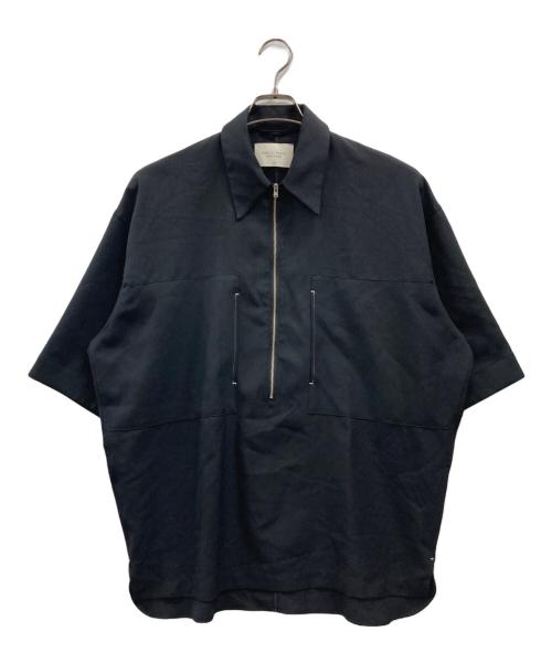 PUBLIC TOKYO（パブリックトウキョウ）PUBLIC TOKYO (パブリックトウキョウ) ユーティリティハーフジップシャツ ブラック サイズ:01の古着・服飾アイテム