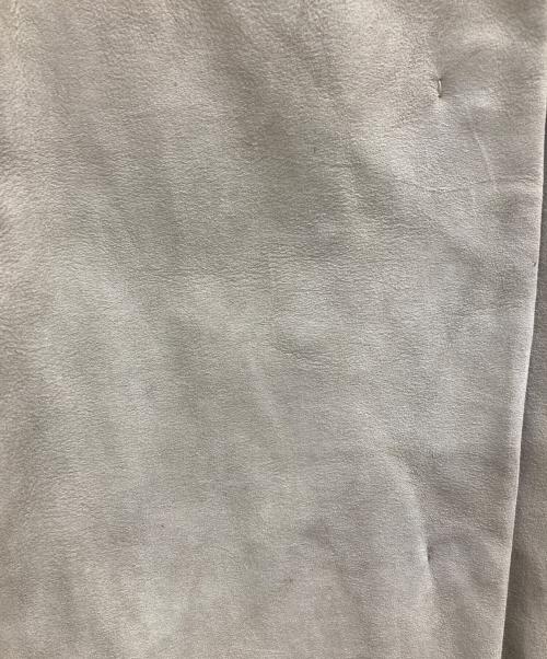 Max Mara Studio（マックスマーラ ストゥディオ）MAX MARA STUDIO (マックスマーラ ストゥディオ) ゴートスキンノーカラーコート ベージュ サイズ:40の古着・服飾アイテム