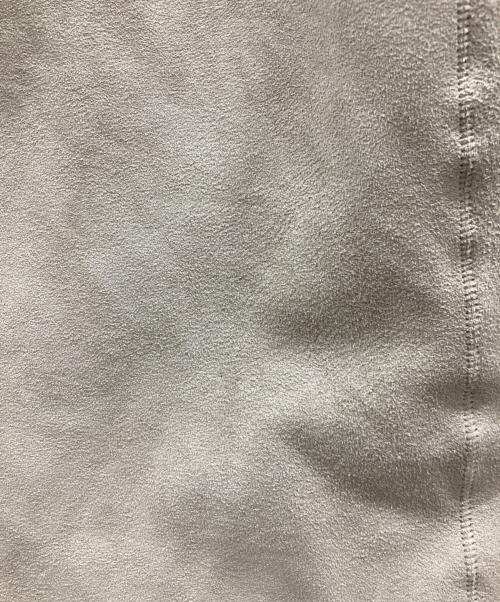 Max Mara Studio（マックスマーラ ストゥディオ）MAX MARA STUDIO (マックスマーラ ストゥディオ) ゴートスキンノーカラーコート ベージュ サイズ:40の古着・服飾アイテム