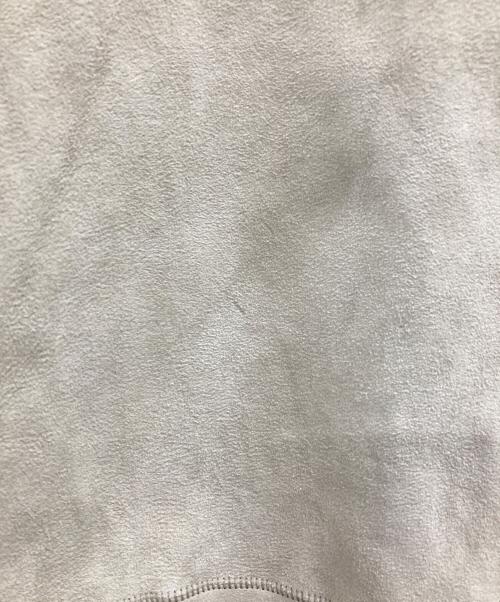 Max Mara Studio（マックスマーラ ストゥディオ）MAX MARA STUDIO (マックスマーラ ストゥディオ) ゴートスキンノーカラーコート ベージュ サイズ:40の古着・服飾アイテム