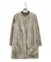 MAX MARA STUDIO（マックスマーラ ストゥディオ）の古着「ゴートスキンノーカラーコート」｜ベージュ