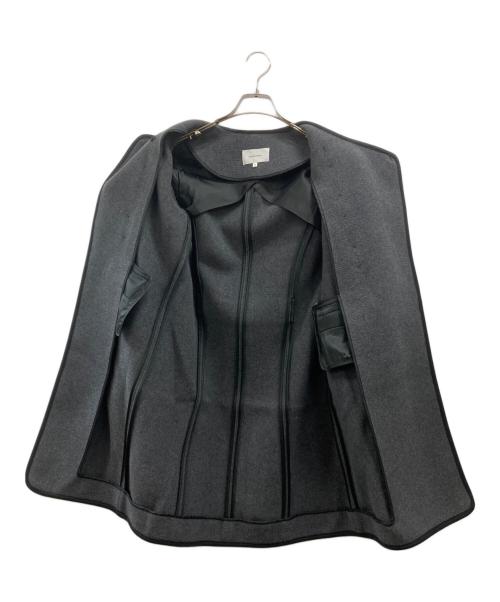 CARVEN（カルヴェン）CARVEN (カルヴェン) ウールパイピングコート グレー サイズ:38の古着・服飾アイテム