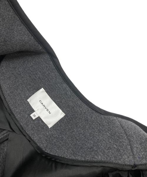 CARVEN（カルヴェン）CARVEN (カルヴェン) ウールパイピングコート グレー サイズ:38の古着・服飾アイテム