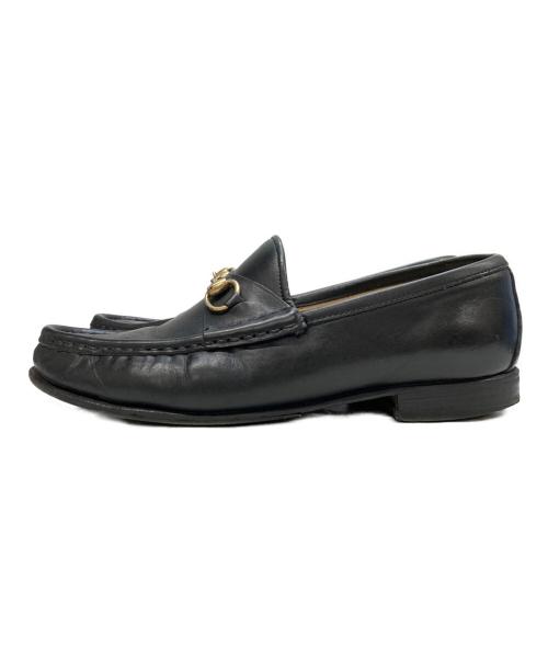 GUCCI（グッチ）GUCCI (グッチ) ホースビットローファー ブラック サイズ:36の古着・服飾アイテム