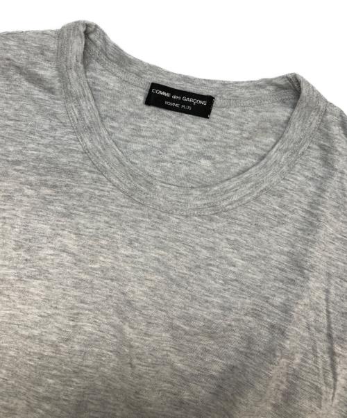 COMME des GARCONS HOMME PLUS（コムデギャルソンオムプリュス）COMME des GARCONS HOMME PLUS (コムデギャルソンオムプリュス) サイドジップTシャツ グレー サイズ:不明（実寸参照）の古着・服飾アイテム