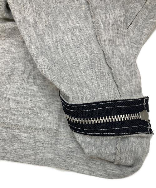 COMME des GARCONS HOMME PLUS（コムデギャルソンオムプリュス）COMME des GARCONS HOMME PLUS (コムデギャルソンオムプリュス) サイドジップTシャツ グレー サイズ:不明（実寸参照）の古着・服飾アイテム