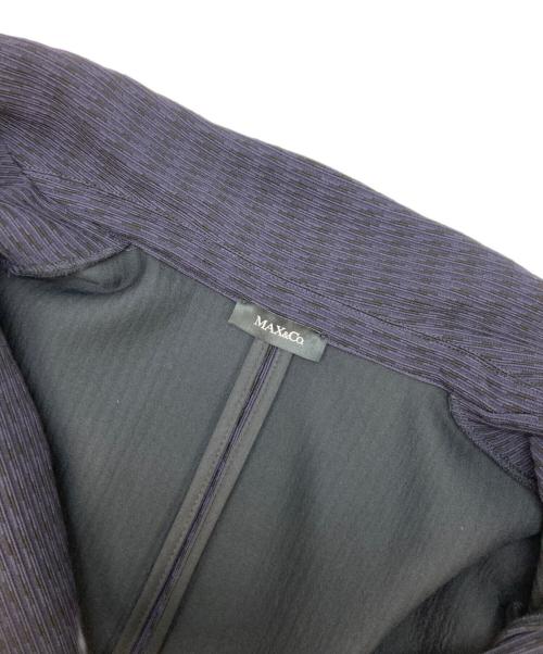 MAX&Co.（マックスアンドコー）MAX&Co. (マックスアンドコー) 2Bストレッチテーラードジャケット ネイビー サイズ:Lの古着・服飾アイテム