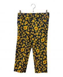 tricot COMME des GARCONS（トリココムデギャルソン）の古着「フラワーパンツ」｜イエロー×ネイビー