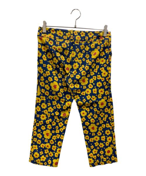 tricot COMME des GARCONS（トリココムデギャルソン）tricot COMME des GARCONS (トリココムデギャルソン) フラワーパンツ イエロー×ネイビー サイズ:Mの古着・服飾アイテム