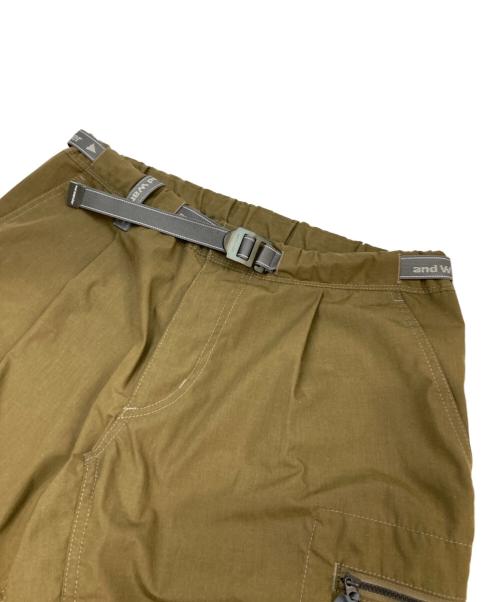 and wander（アンドワンダー）and wander (アンドワンダー) light hike short pants カーキ サイズ:2の古着・服飾アイテム