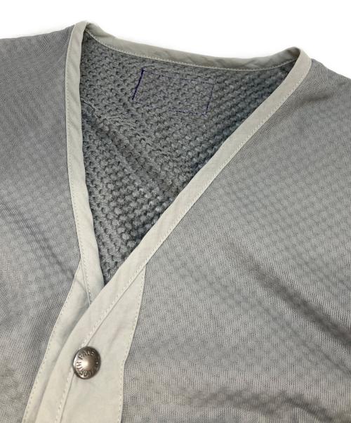 THE NORTHFACE PURPLELABEL（ザ・ノースフェイス パープルレーベル）THE NORTHFACE PURPLELABEL (ザ・ノースフェイス パープルレーベル) Field Reversible Snap Cardigan グレー サイズ:Mの古着・服飾アイテム