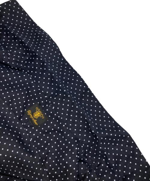 Django Atour（ジャンゴ アトゥール）Django Atour (ジャンゴ アトゥール) リネンドットシャツ ネイビー サイズ:Mの古着・服飾アイテム