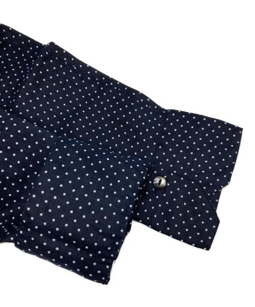 Django Atour（ジャンゴ アトゥール）Django Atour (ジャンゴ アトゥール) リネンドットシャツ ネイビー サイズ:Mの古着・服飾アイテム