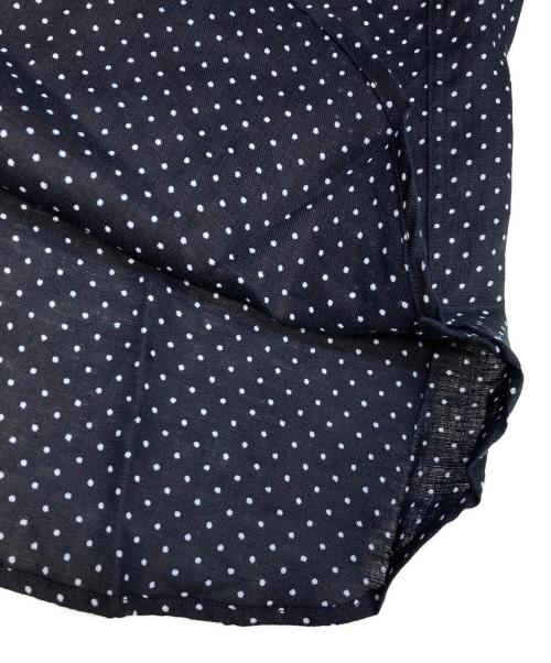 Django Atour（ジャンゴ アトゥール）Django Atour (ジャンゴ アトゥール) リネンドットシャツ ネイビー サイズ:Mの古着・服飾アイテム