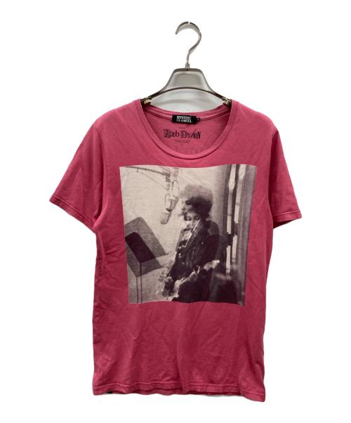 Hysteric Glamour（ヒステリックグラマー）Hysteric Glamour (ヒステリックグラマー) Bob Dylan T ピンク サイズ:Sの古着・服飾アイテム