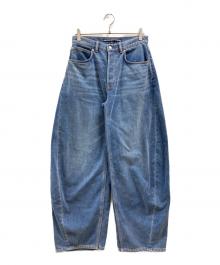 ALEXANDER WANG（アレキサンダー・ワン）の古着「OVERSIZED ROUNDED LOW RISE JEAN BRUSHED DENIM」｜ブルー
