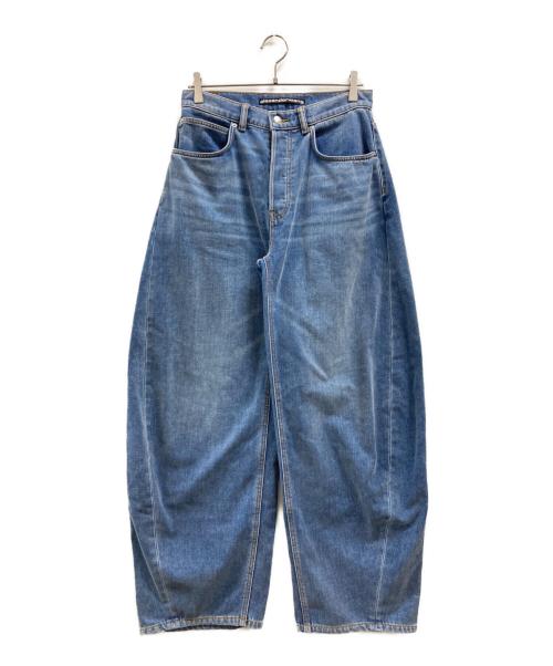 ALEXANDER WANG（アレキサンダー・ワン）ALEXANDER WANG (アレキサンダー・ワン) OVERSIZED ROUNDED LOW RISE JEAN BRUSHED DENIM ブルー サイズ:25の古着・服飾アイテム